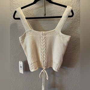 Shyanne Front Tie Sweater Tank